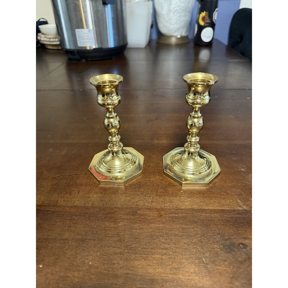 Baldwin Brass 5 inch Candlesticks Set of 2